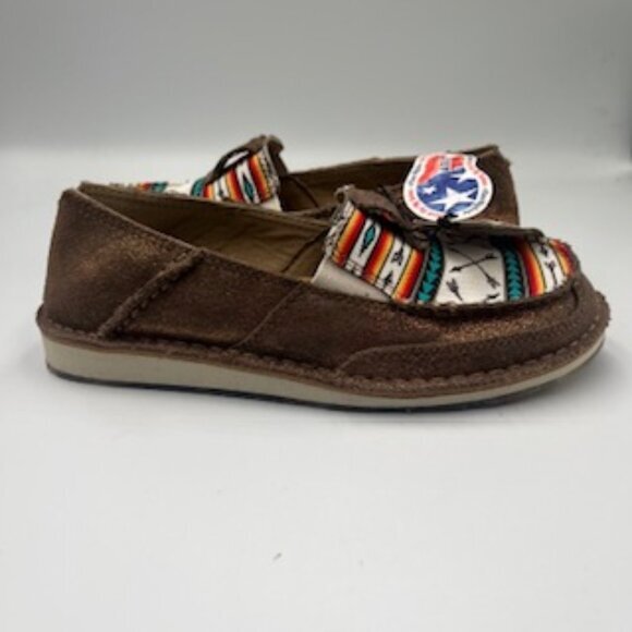 NEW Ariat Cruisers Loafers Women’s Shoe Sz 6 Rose Gold Aztec Arrow‎ Print NWT - Picture 7 of 10
